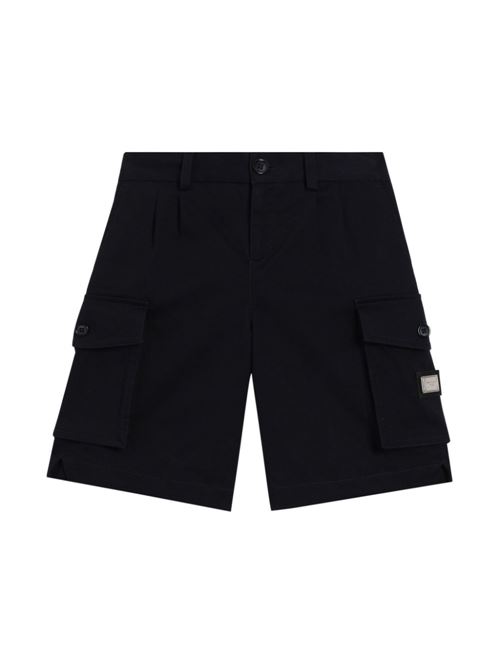 Bermuda bambino cargo blu Dolce & Gabbana Kids | L43Q70FUFL3B3681